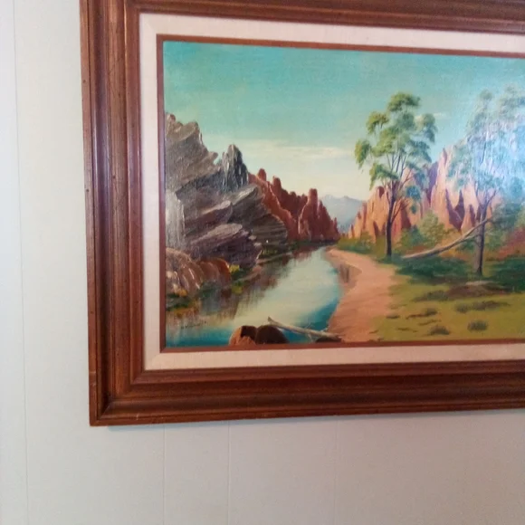 Vintage oil on canvas painting